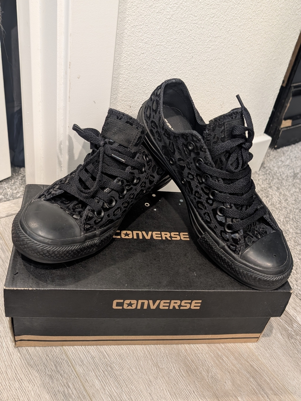 Converse Kids' Black Low-Top Lace-Up Sneakers